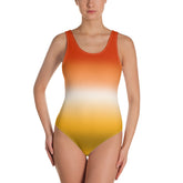Butch Lesbian Pride Ombre Open-back Swimsuit One-piece Swimsuit PRIDE MODE