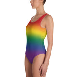 Rainbow Ombre Pride Open-back Swimsuit One-piece Swimsuit PRIDE MODE