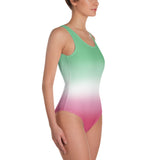 Abrosexual Pride Ombre Open-back Swimsuit One-piece Swimsuit PRIDE MODE