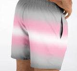 Demigirl Pride Ombre Swim Shorts Swim Shorts PRIDE MODE
