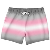 Demigirl Pride Ombre Swim Shorts Swim Shorts PRIDE MODE