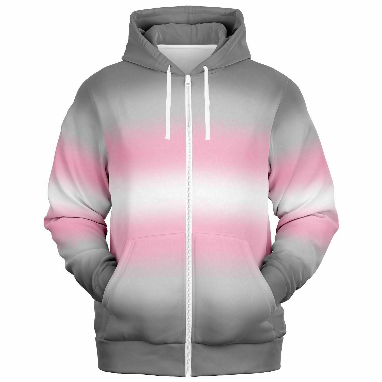 Demigirl Pride Ombre Full-Zip Hoodie Full-Zip Hoodie PRIDE MODE