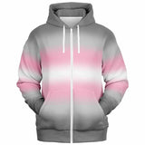 Demigirl Pride Ombre Full-Zip Hoodie Full-Zip Hoodie PRIDE MODE
