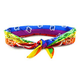 Rainbow Paisley Stripe Bandana Bandana PRIDE MODE