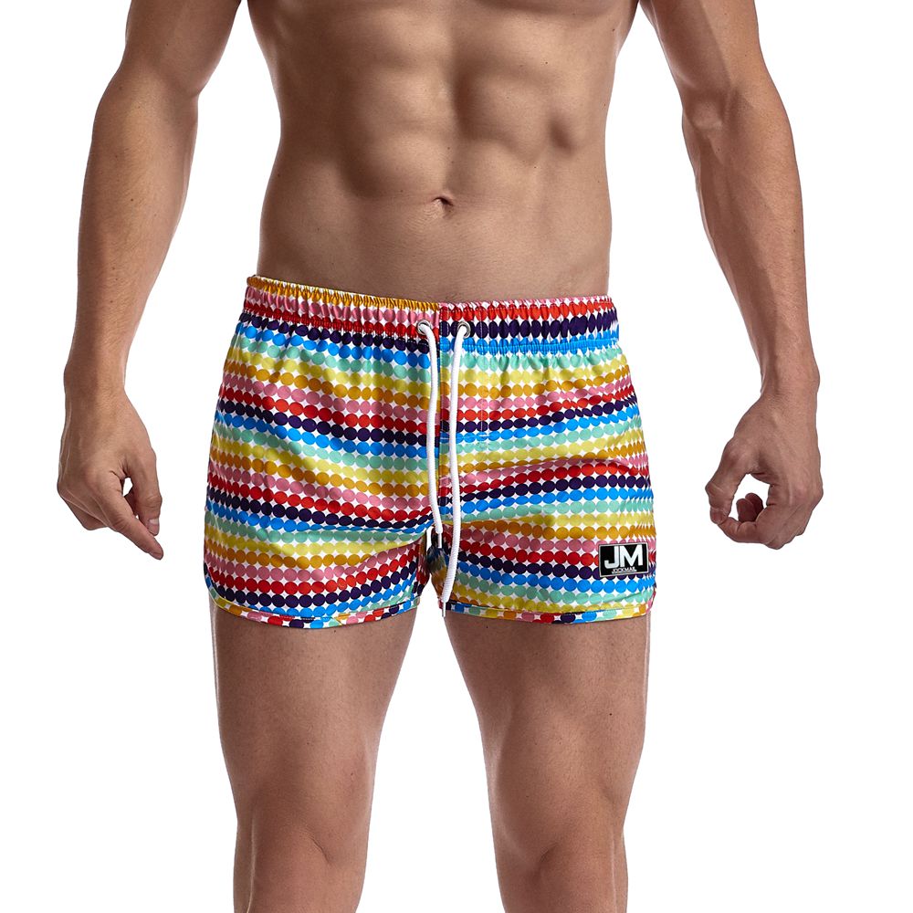 Rainbow Dots Swim Shorts Swim Shorts PRIDE MODE