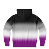 Asexual Pride Ombre Full-Zip Hoodie