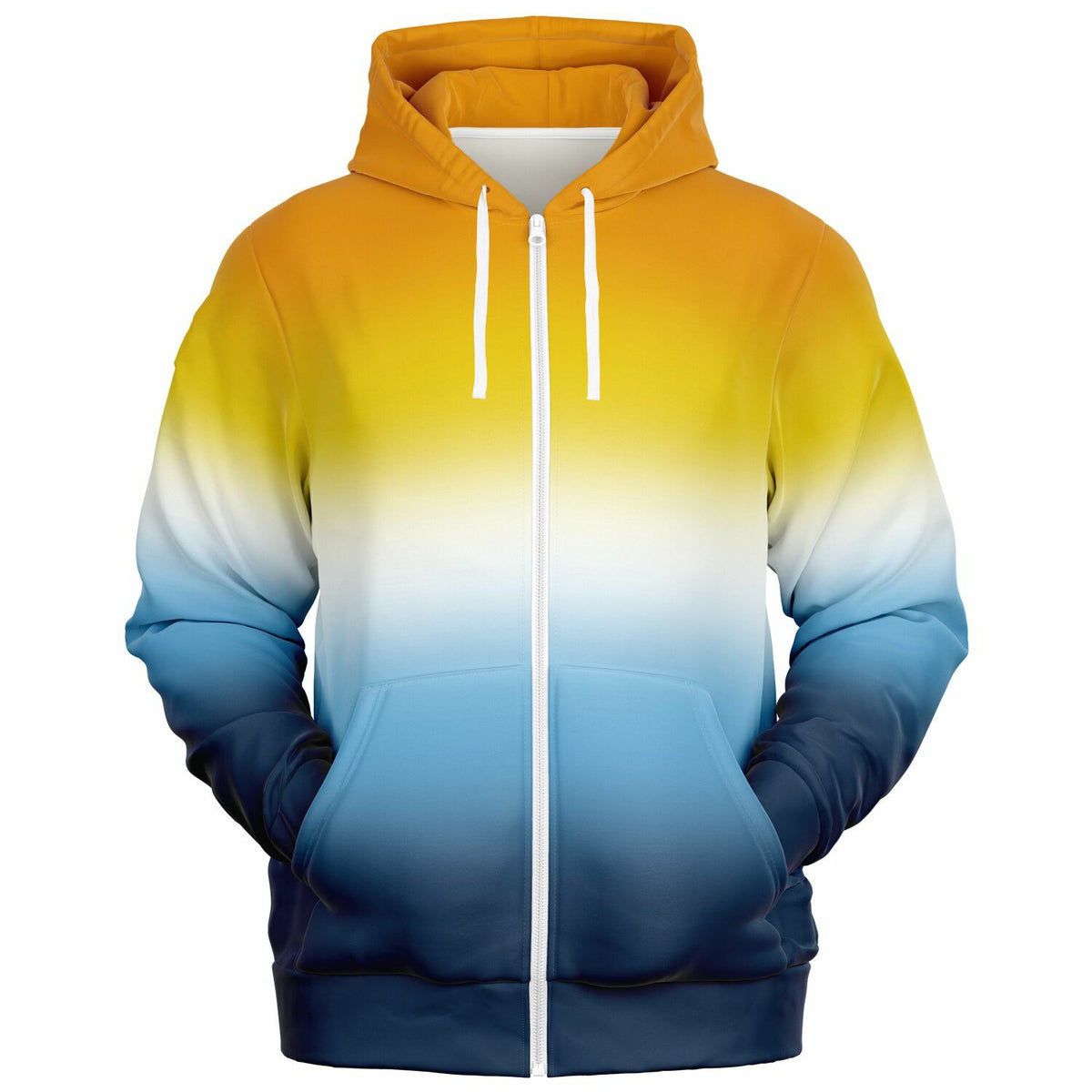 Aroace Pride Ombre Full-Zip Hoodie