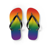 Rainbow Ombre Pride Flip Flops