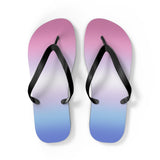 Bigender Pride Ombre Flip Flops