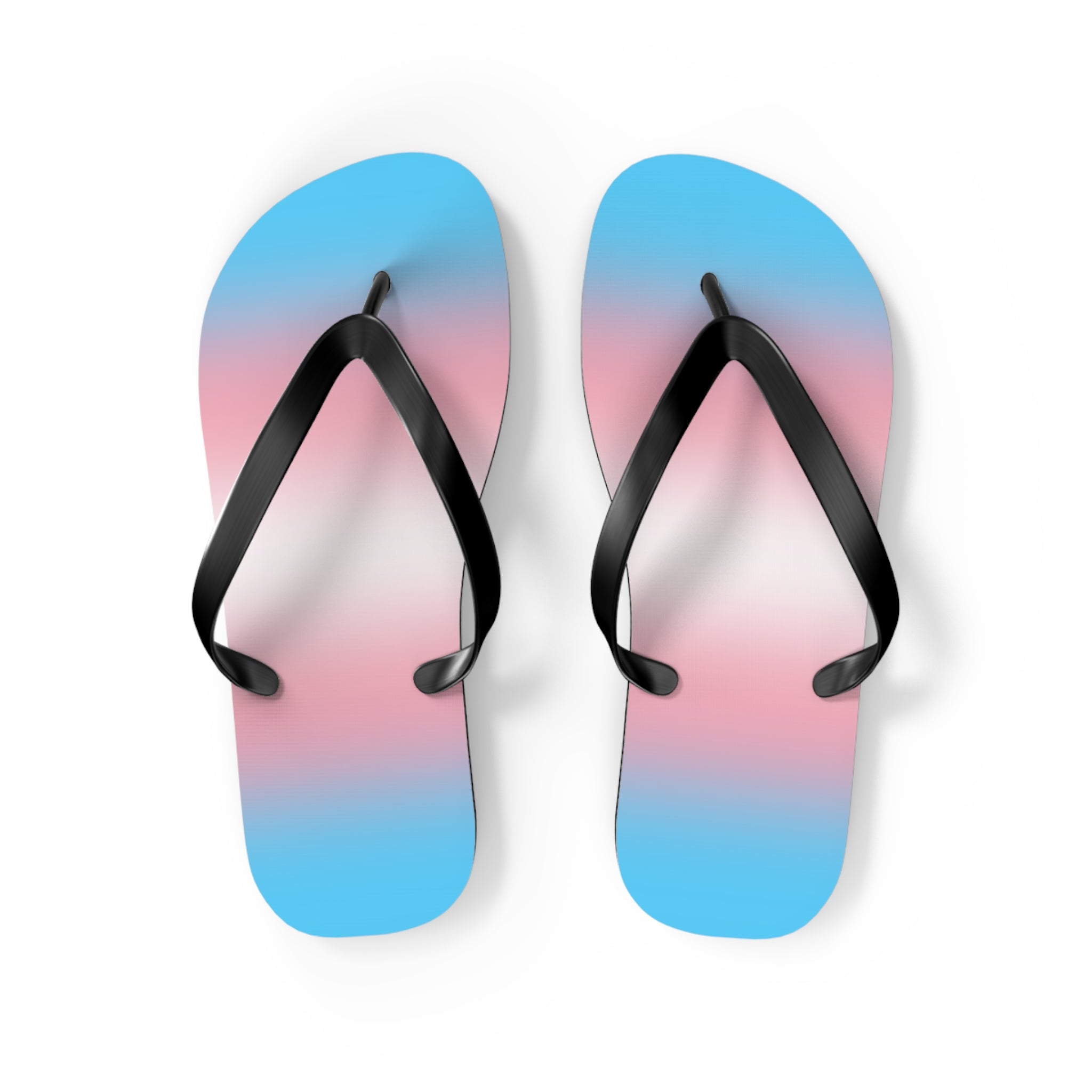 Transgender Pride Ombre Flip Flops