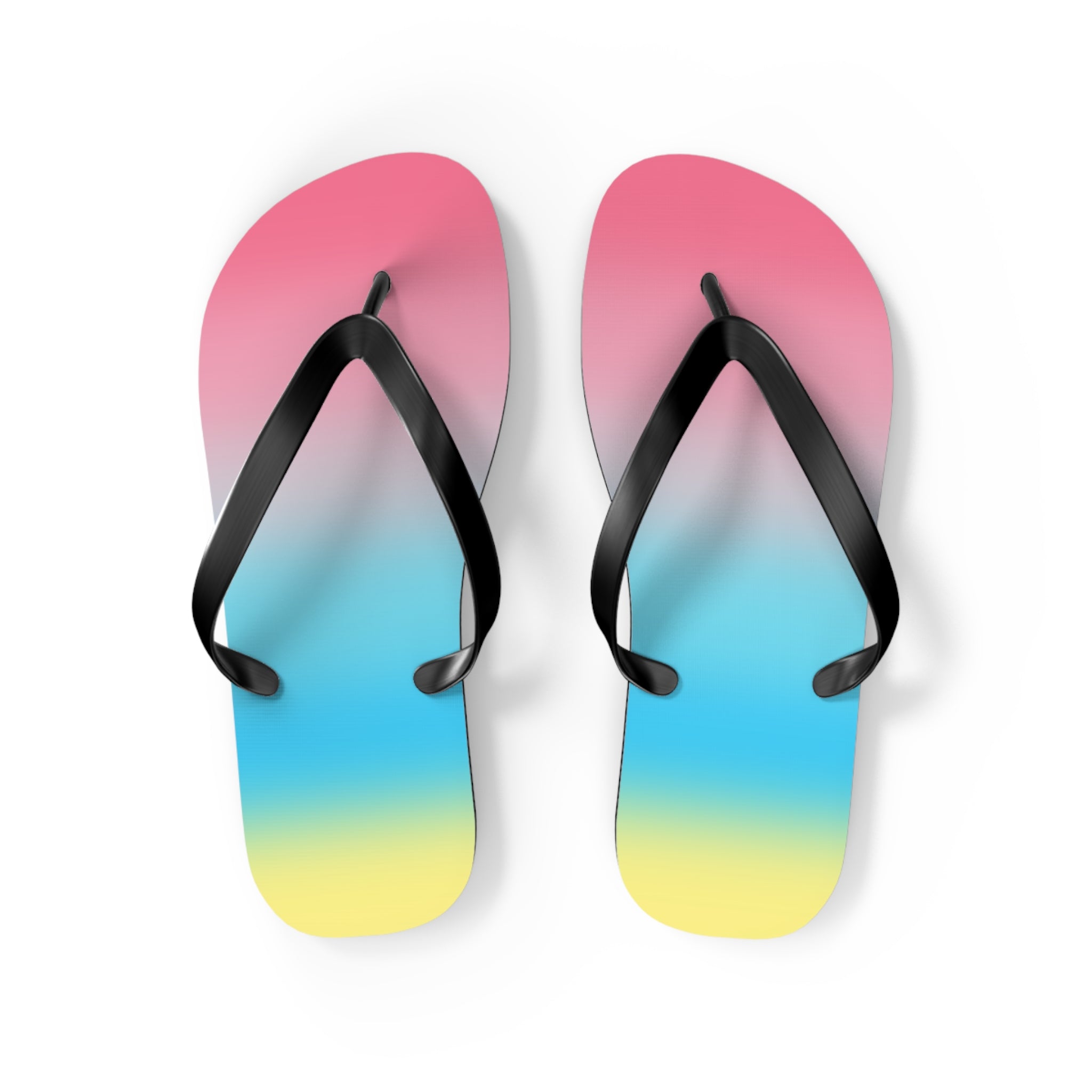 Genderflux Pride Ombre Flip Flops