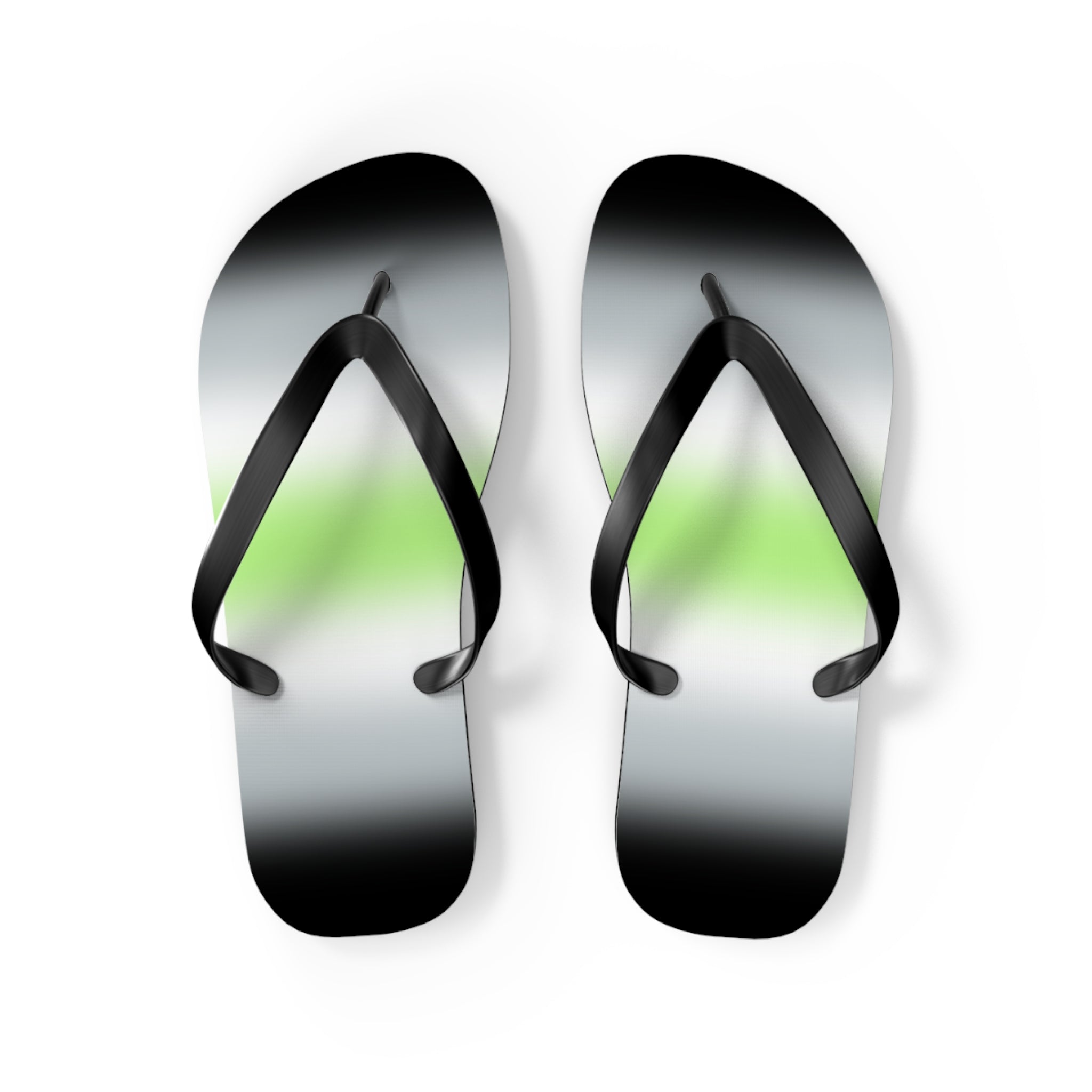 Agender Pride Ombre Flip Flops