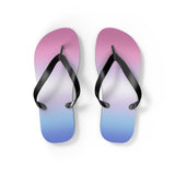 Bigender Pride Ombre Flip Flops