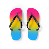 Pansexual Pride Ombre Flip Flops