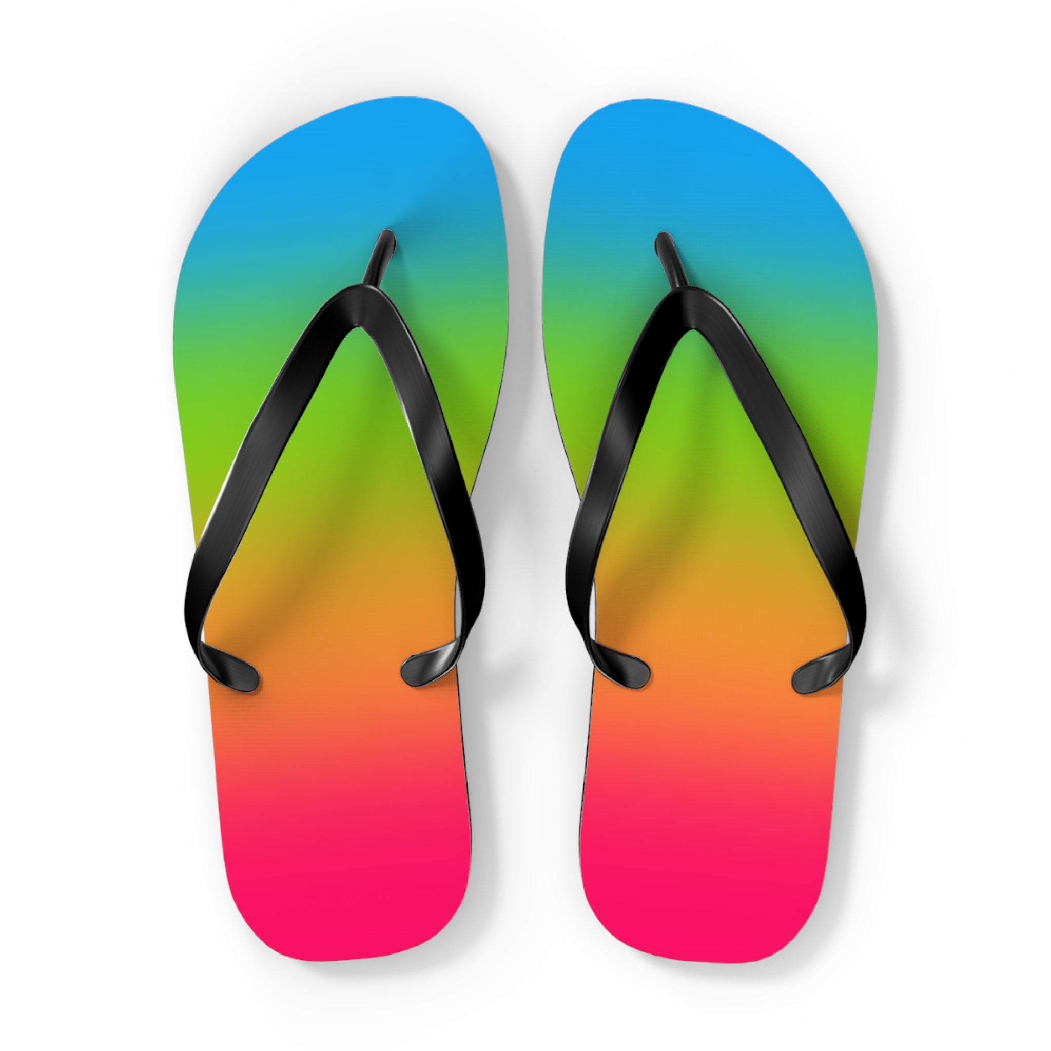 Panromantic Pride Ombre Flip Flops