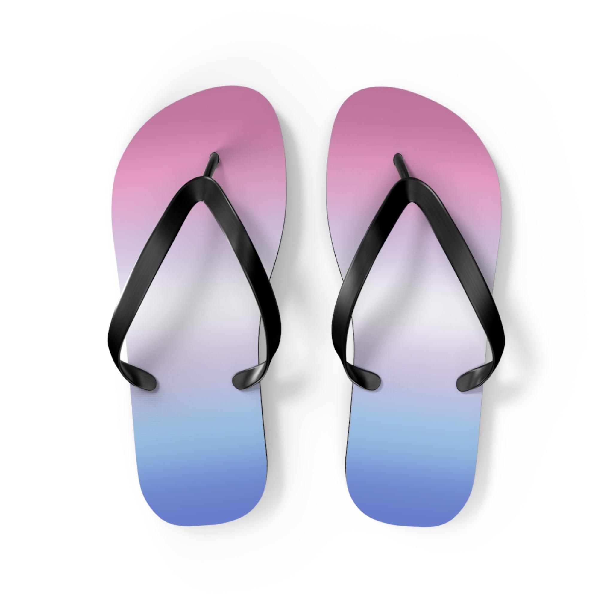 Bigender Pride Ombre Flip Flops