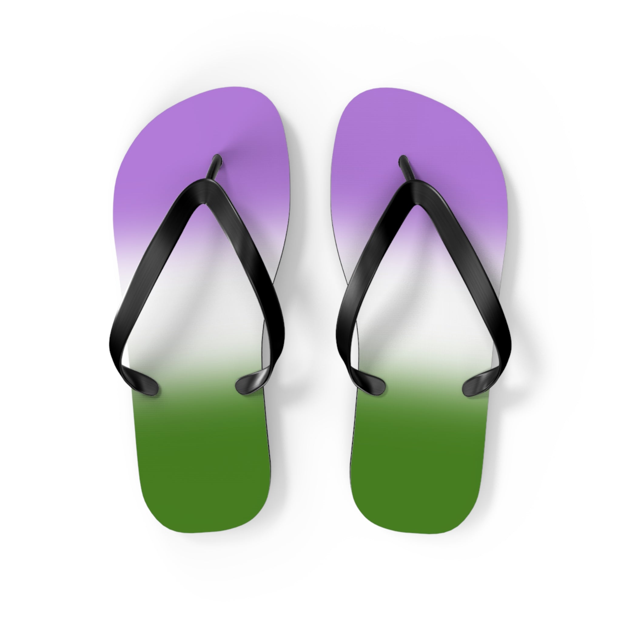 Genderqueer Pride Ombre Flip Flops