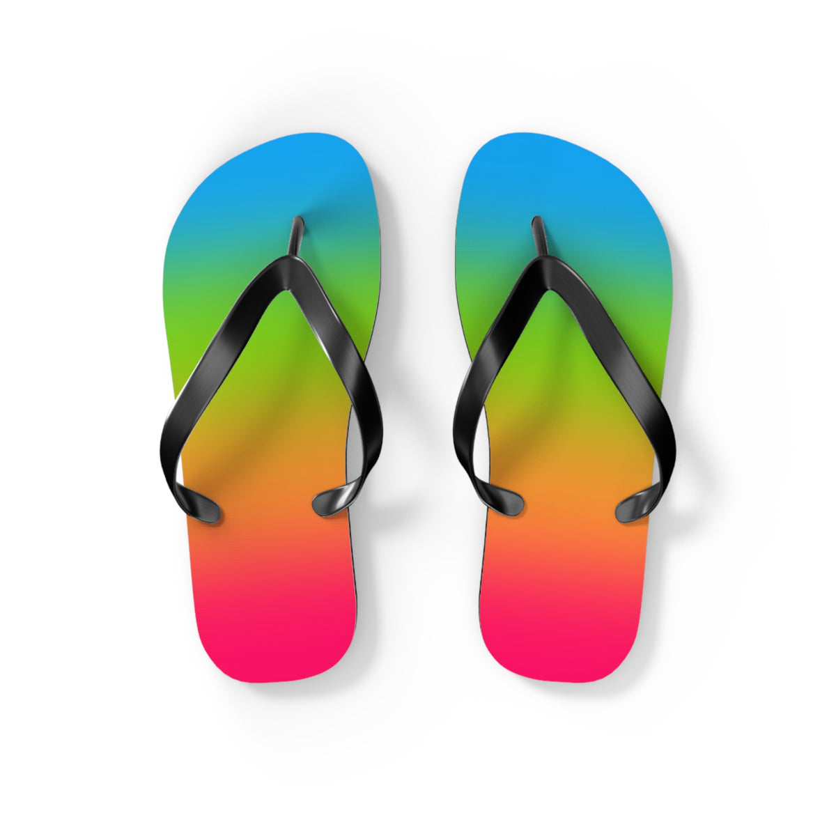 Panromantic Pride Ombre Flip Flops