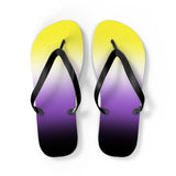 Non-binary Pride Ombre Flip Flops