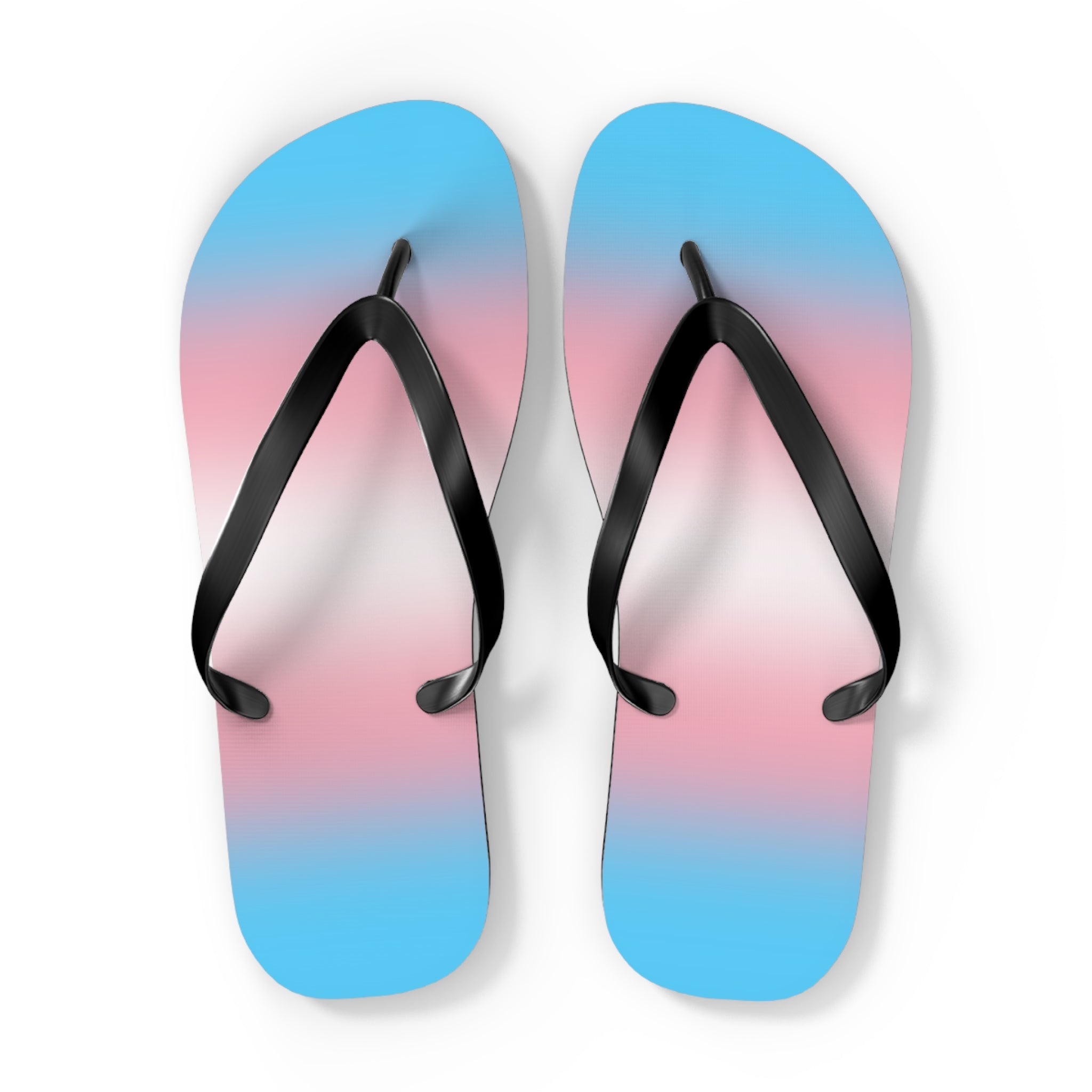 Transgender Pride Ombre Flip Flops