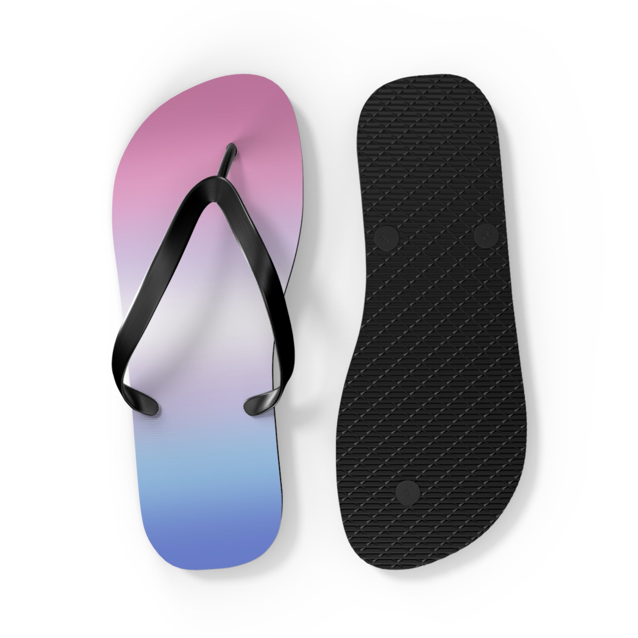 Bigender Pride Ombre Flip Flops