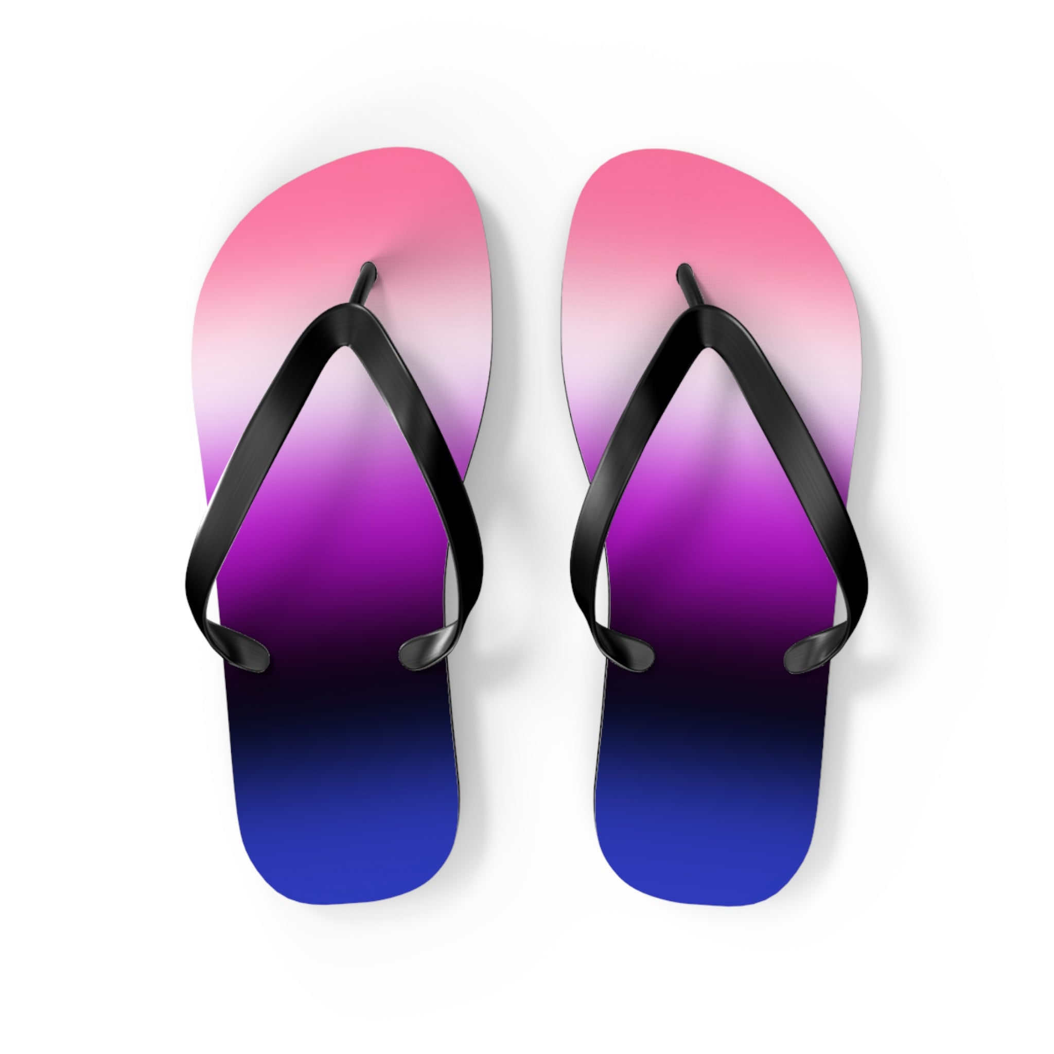 Genderfluid Pride Ombre Flip Flops