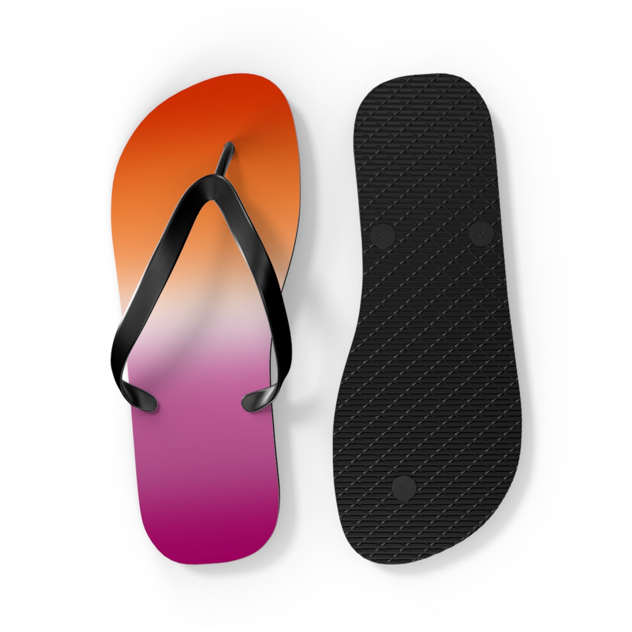 Lesbian Pride Ombre Flip Flops