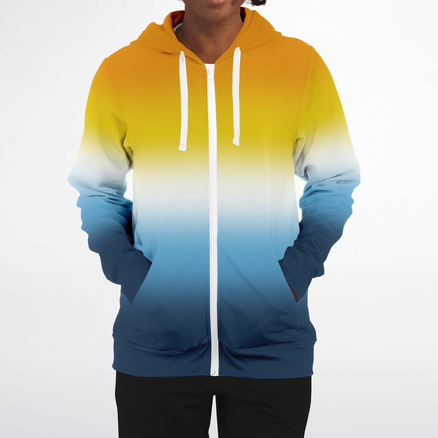 Aroace Pride Ombre Full-Zip Hoodie