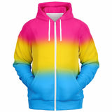 Pansexual Pride Ombre Full-Zip Hoodie