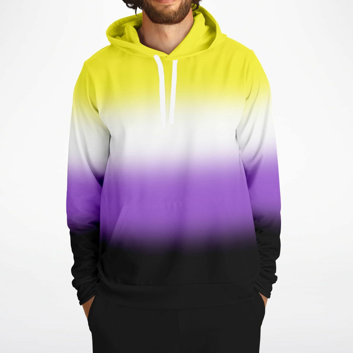 Non-binary Pride Ombre Pullover Hoodie