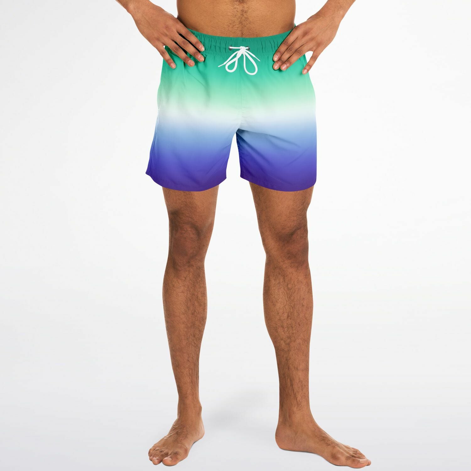 Gay MLM Vincian Pride Ombre Swim Shorts