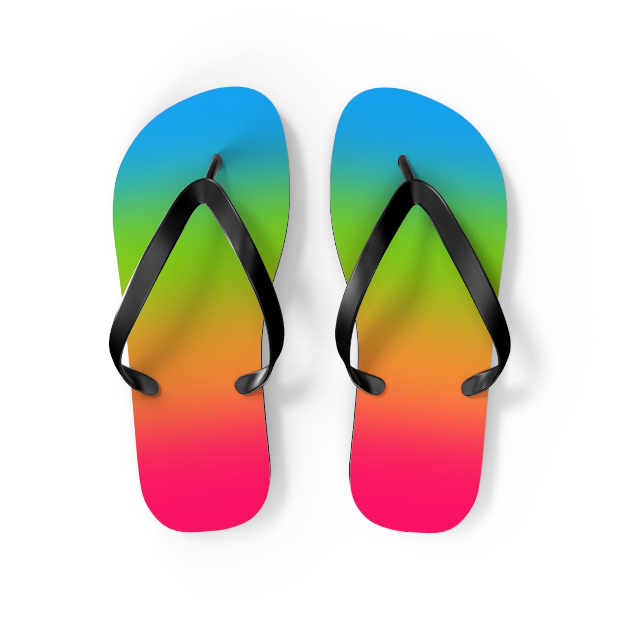 Panromantic Pride Ombre Flip Flops