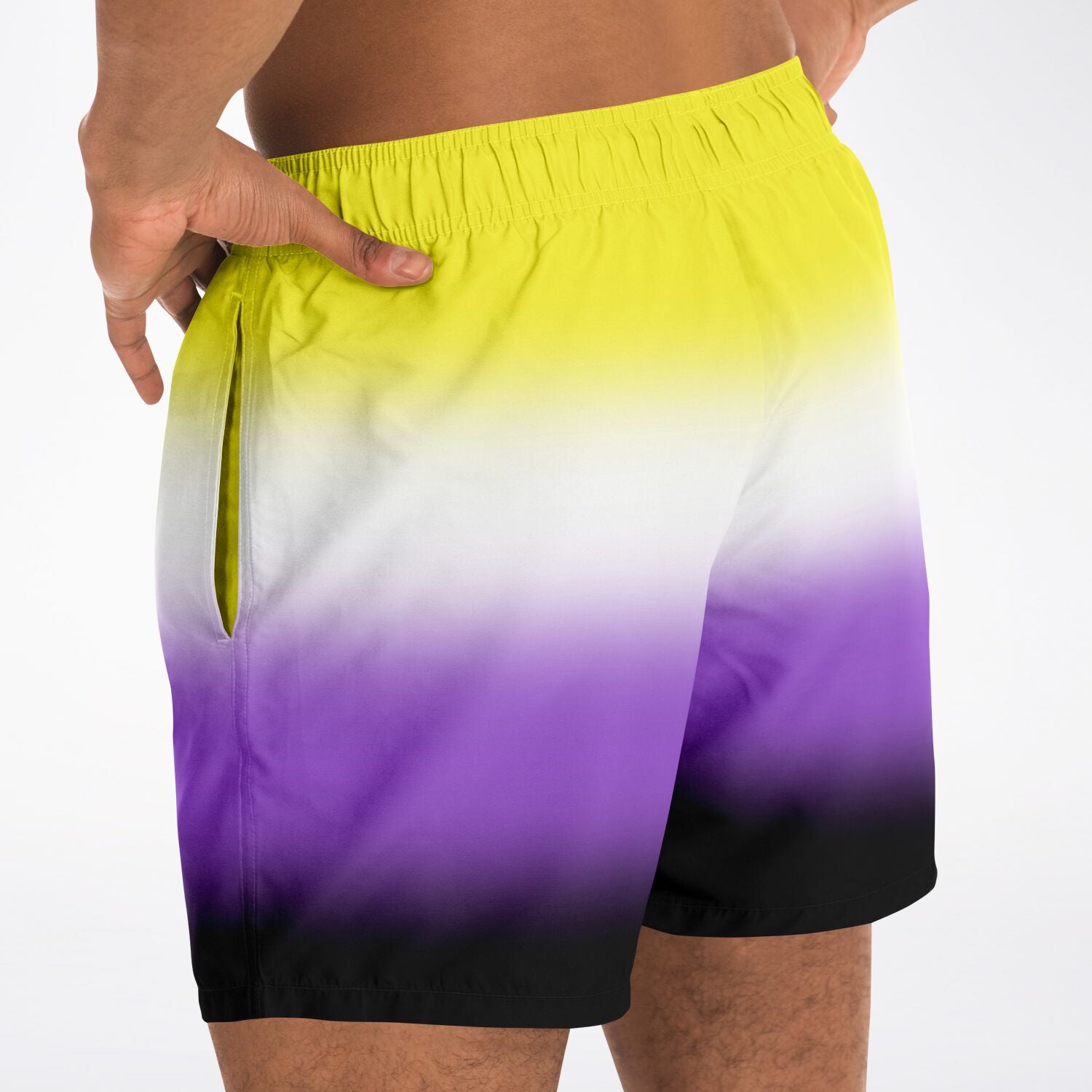 Non-binary Pride Ombre Swim Shorts