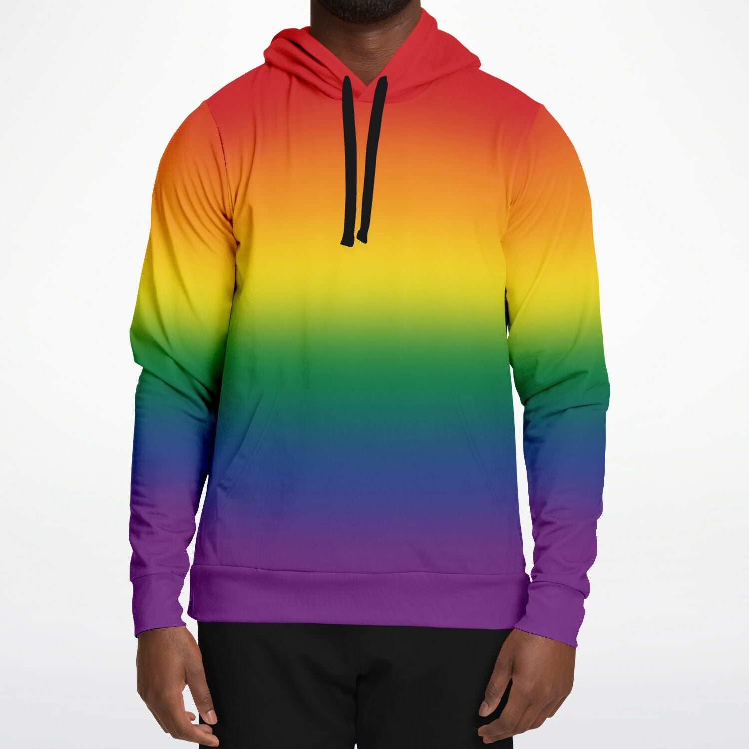 Rainbow Ombre Pride Pullover Hoodie