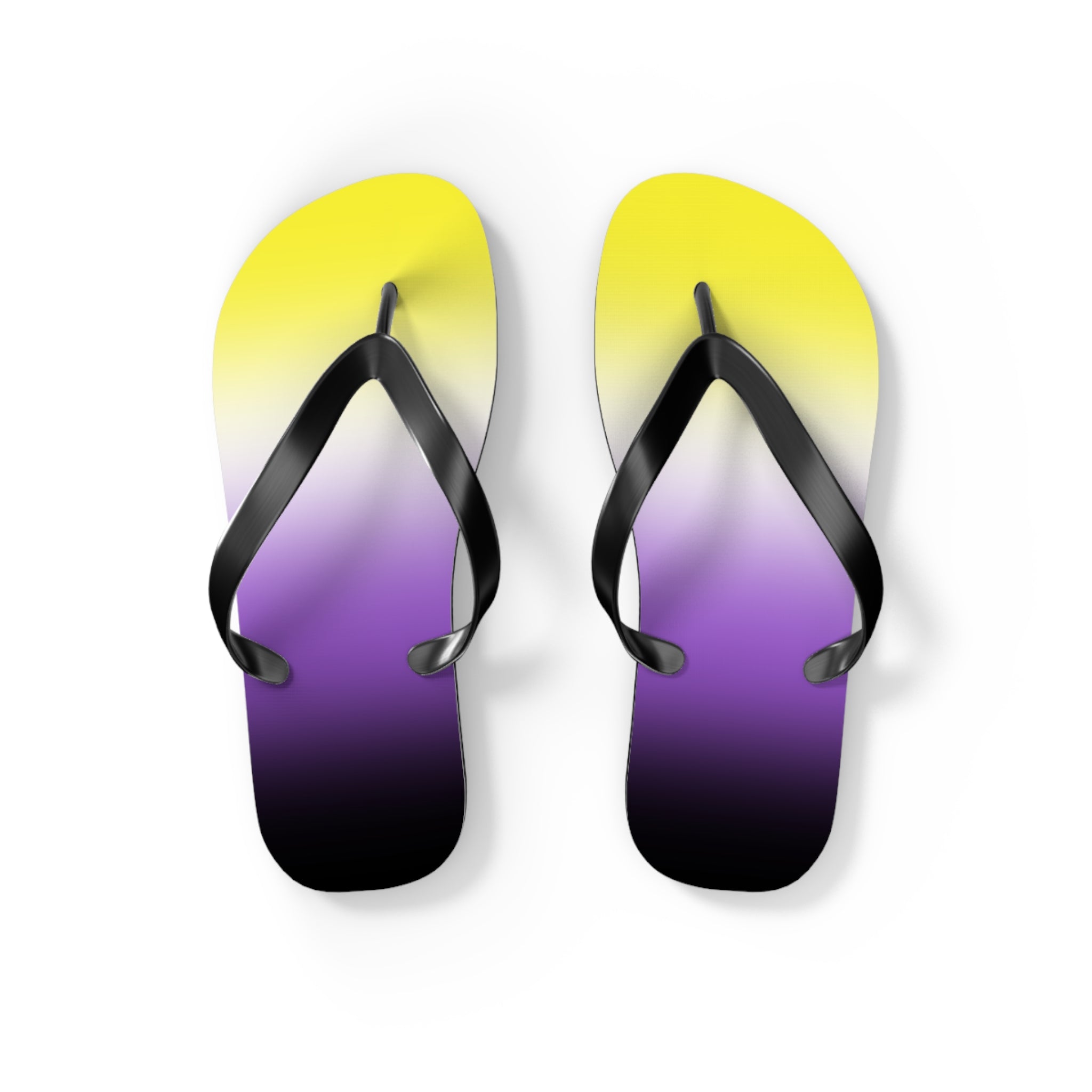 Non-binary Pride Ombre Flip Flops