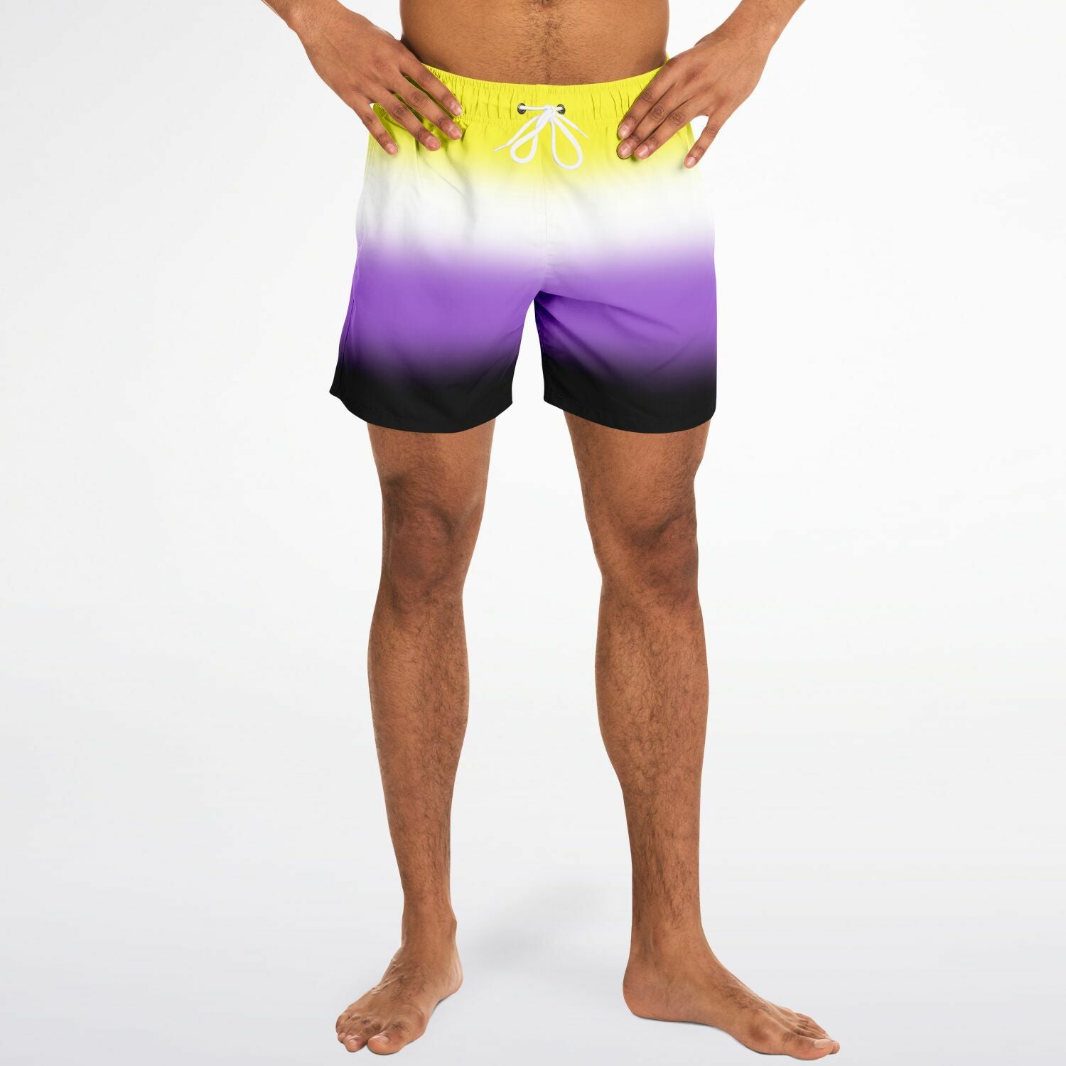 Non-binary Pride Ombre Swim Shorts