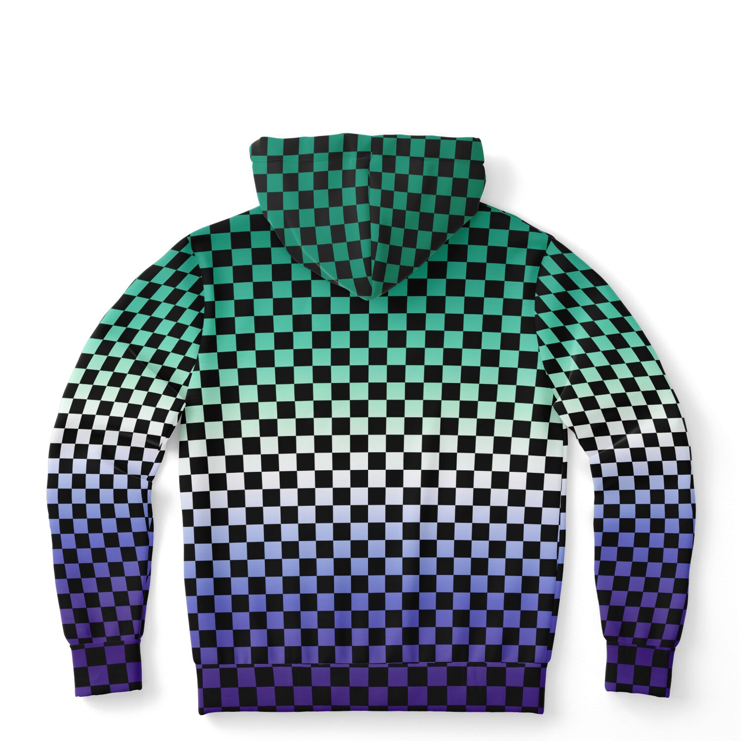 Gay Vincian Pride Black Checkered Pullover Hoodie