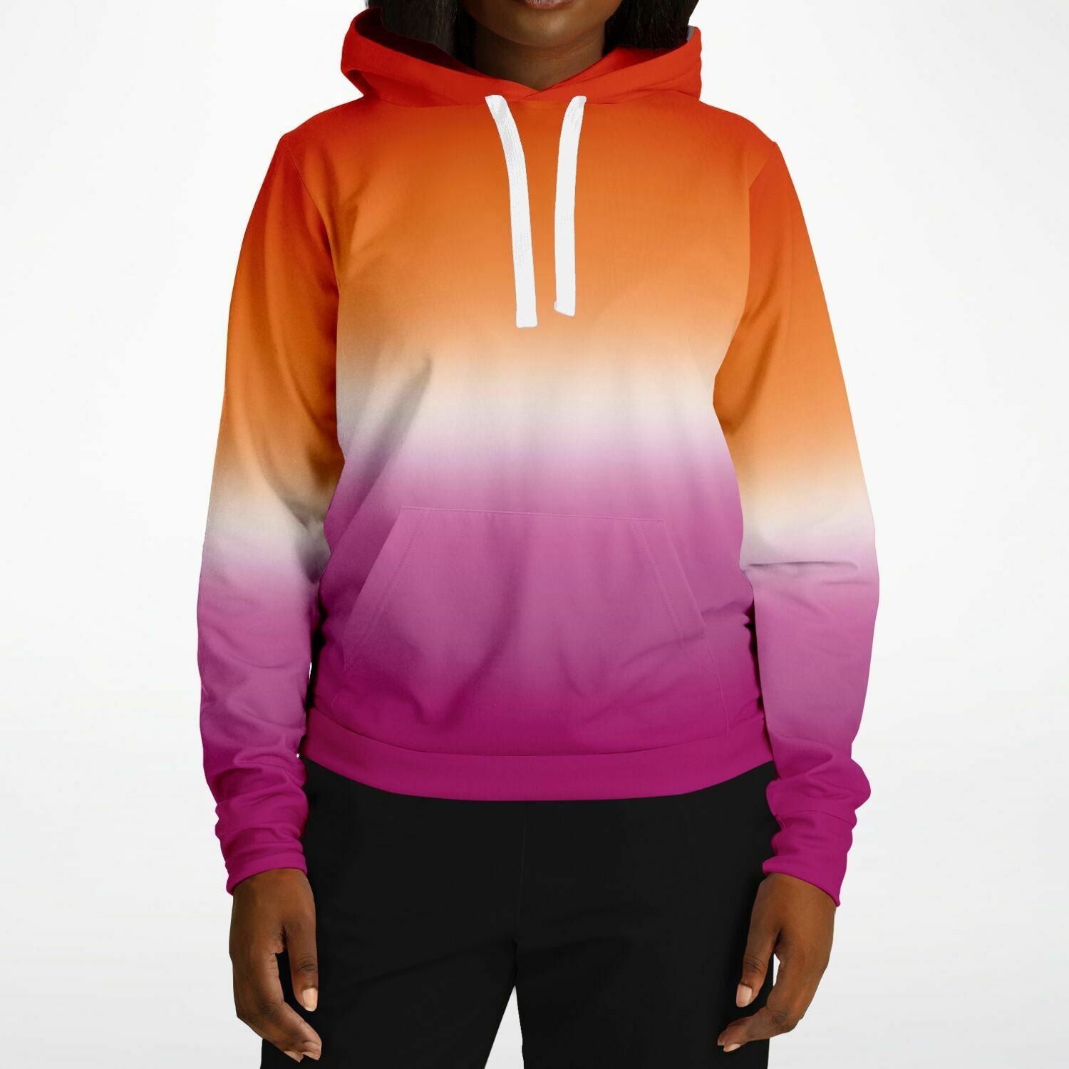 Lesbian Pride Ombre Pullover Hoodie