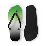 Aromantic Pride Ombre Flip Flops