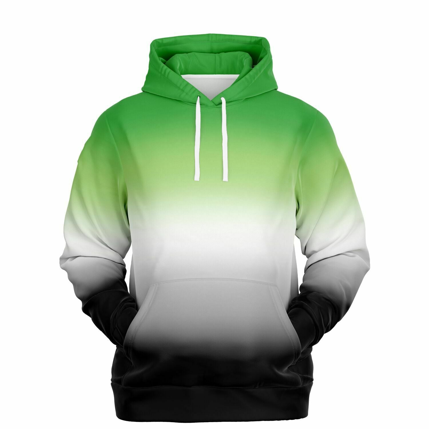 Aromantic Pride Ombre Pullover Hoodie