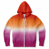 Lesbian Pride Ombre Full-Zip Hoodie