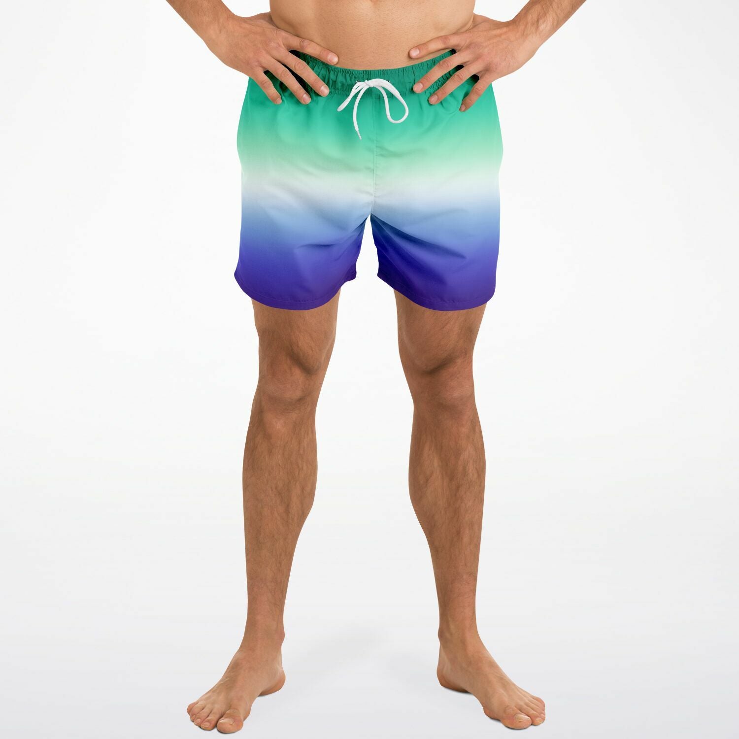 Gay MLM Vincian Pride Ombre Swim Shorts