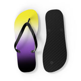 Non-binary Pride Ombre Flip Flops