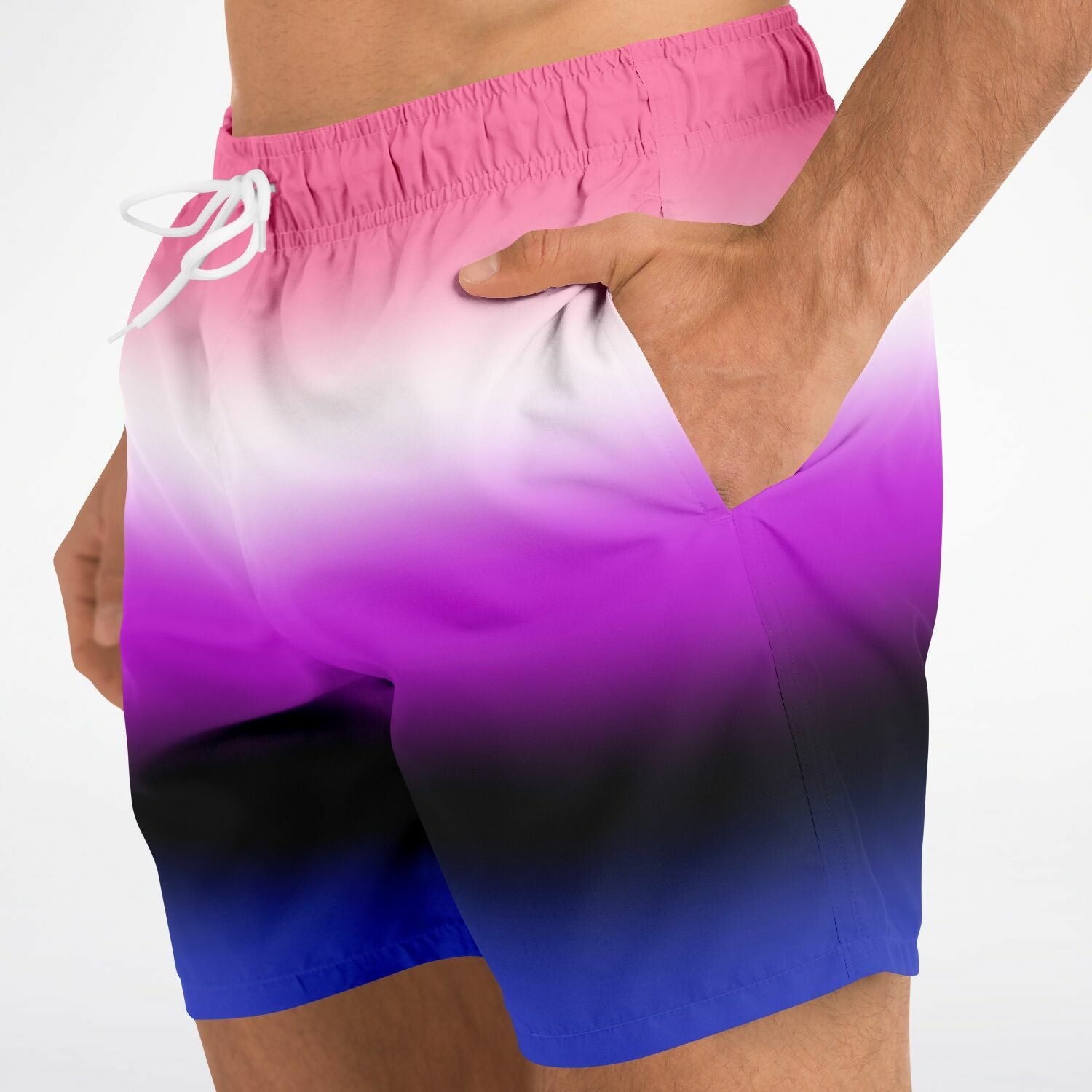 Genderfluid Pride Ombre Swim Shorts