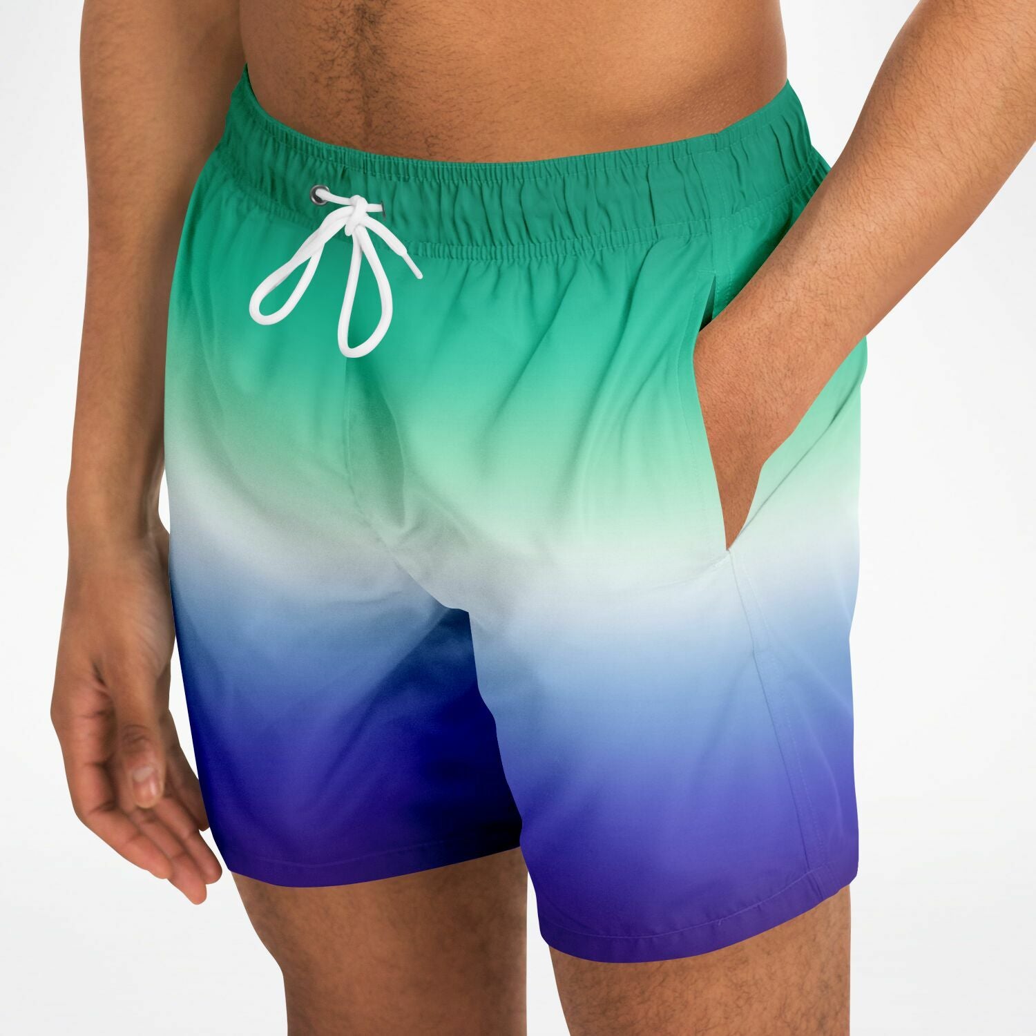 Gay MLM Vincian Pride Ombre Swim Shorts