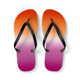 Lesbian Pride Ombre Flip Flops