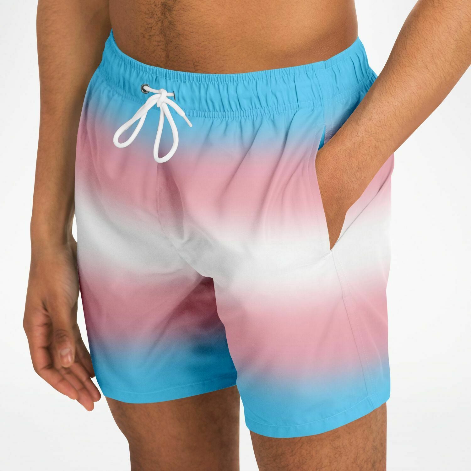 Transgender Pride Ombre Swim Shorts