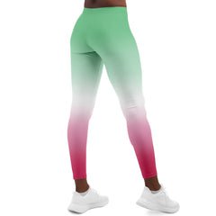 Abrosexual Pride Ombre Leggings Leggings - AOP PRIDE MODE