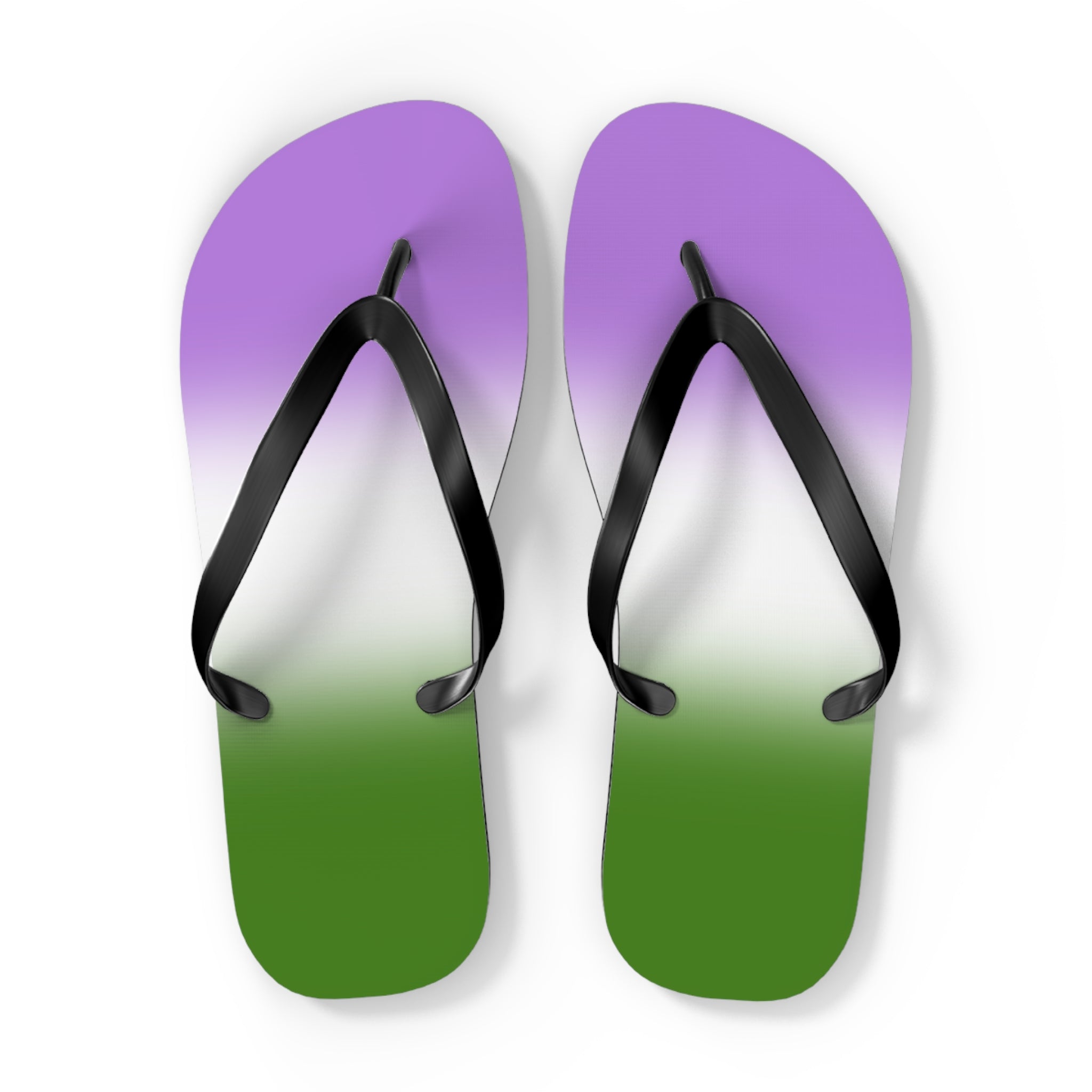 Genderqueer Pride Ombre Flip Flops