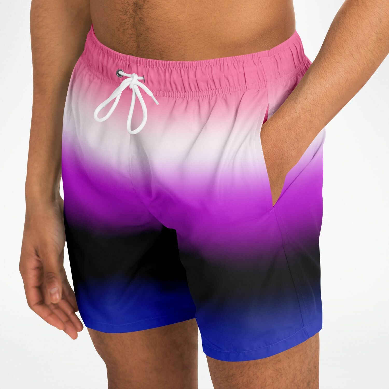 Genderfluid Pride Ombre Swim Shorts